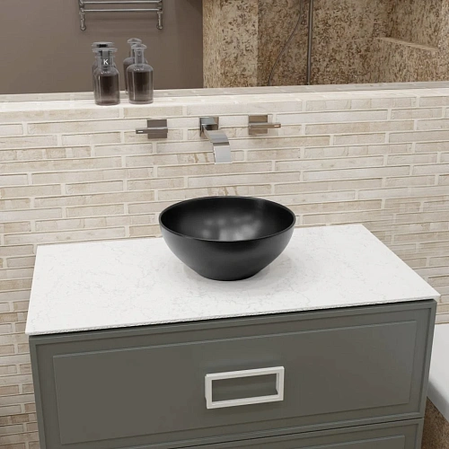 Раковина CHARUS EMILIA 700-013B 320x320 черный Раковина CHARUS EMILIA 700-013B 320x320 черный