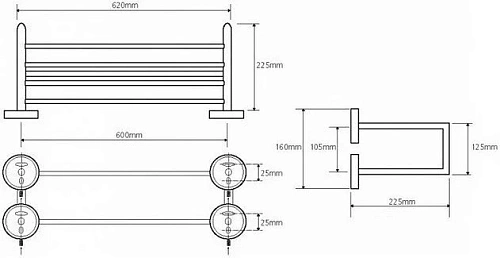 Полотенцедержатель Bemeta NEO 104205105 Полотенцедержатель Bemeta NEO 104205105
