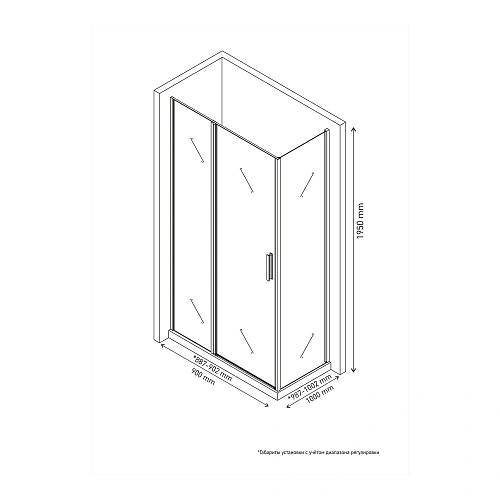 Душевой уголок BERGES LEGOS LS-2 900х1000 061041 Душевой уголок BERGES LEGOS LS-2 900х1000 061041
