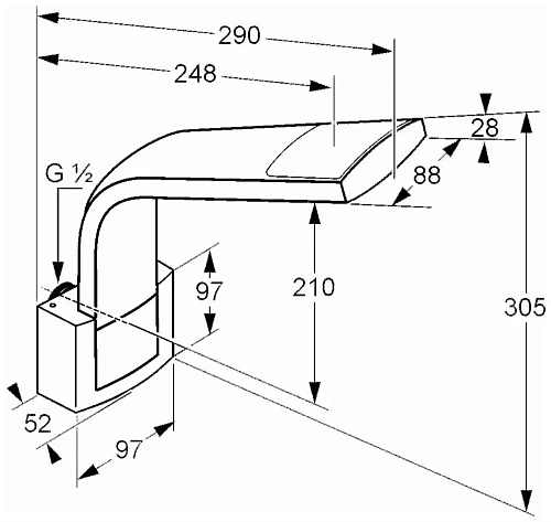 Верхний душ Kludi Joop! 5577905-00 DN 15 Верхний душ Kludi Joop! 5577905-00 DN 15