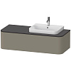 Картинка анонса товара «тумба под раковину duravit happy d.2 plus hp4932r9292 подвесная 130 см серый камень»
