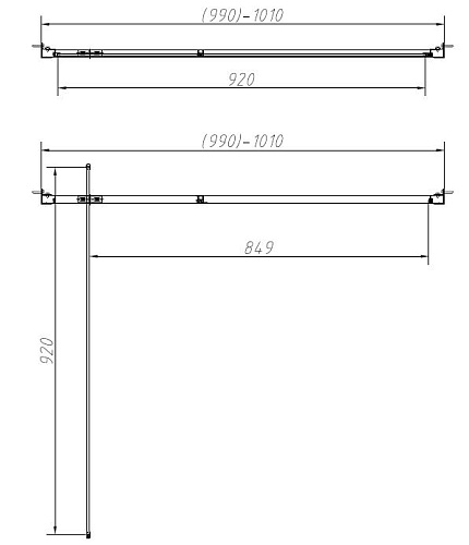 Душевая дверь Vincea Alpha VDP-3AL100CL хром, стекло прозрачное Душевая дверь Vincea Alpha VDP-3AL100CL хром, стекло прозрачное