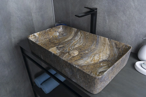 Раковина Gid Mnc396T 54475 накладная под камень глянцевая 60x34x11 Раковина Gid Mnc396T 54475 накладная под камень глянцевая 60x34x11