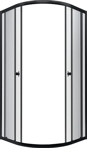 Душевой уголок DIWO Псков 100x100 профиль черный матовый 570902 Душевой уголок DIWO Псков 100x100 профиль черный матовый 570902