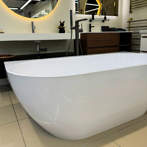 Ванна из искусственного камня Marmo-Elite Монца PBA-167-86-3 1670x860 щелевой перелив, матовая Ванна из искусственного камня Marmo-Elite Монца PBA-167-86-3 1670x860 щелевой перелив, матовая