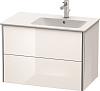 Картинка анонса товара «тумба под раковину duravit xsquare xs417702222 подвесная 81 см белая глянцевый»