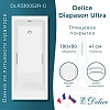 Ванна из искусственного камня Delice Diapason Ultra 180х80 DLR330052R-G с узким бортом глянцевая с ручками хром Ванна из искусственного камня Delice Diapason Ultra 180х80 DLR330052R-G с узким бортом глянцевая с ручками хром