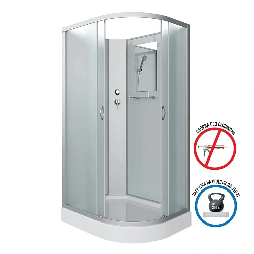 Душевая кабина Niagara Classic NG-3312-14LBK (1200х800х2000) низкий поддон (13см) стекло матовое 33121423LBK Душевая кабина Niagara Classic NG-3312-14LBK (1200х800х2000) низкий поддон (13см) стекло матовое 33121423LBK