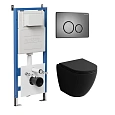 Комплект инсталляции GROSSMAN 900.K31.01.000 с клавишей смыва 700.K31.05.42M.42M графит сатиновый и унитазом GROSSMAN GR-4455BMS арт.97.4455BMS.05.42M Комплект инсталляции GROSSMAN 900.K31.01.000 с клавишей смыва 700.K31.05.42M.42M графит сатиновый и унитазом GROSSMAN GR-4455BMS арт.97.4455BMS.05.42M
