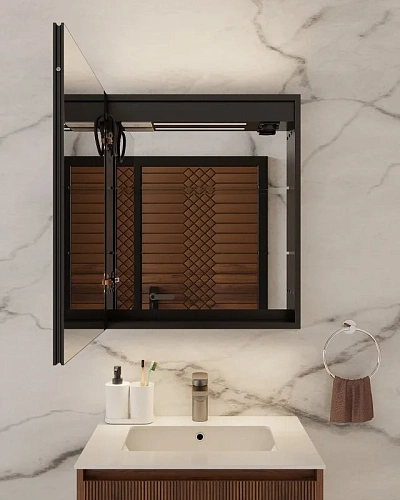 Зеркальный шкаф ArtDecco Winter Glamour 60 AWG06070MC с подсветкой Зеркальный шкаф ArtDecco Winter Glamour 60 AWG06070MC с подсветкой