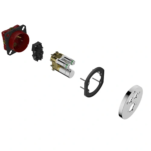 Смеситель для душа Vincea VSCV-322T-MCH двухфункциональный, термостатический, хром Смеситель для душа Vincea VSCV-322T-MCH двухфункциональный, термостатический, хром