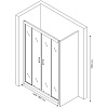 Душевая дверь BERGES PORTA 160-180 063103 Душевая дверь BERGES PORTA 160-180 063103