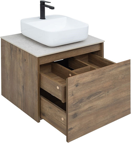 Тумба под раковину Aquanet Nova Lite 60 дуб рустикальный (1 ящик) 00249511 Тумба под раковину Aquanet Nova Lite 60 дуб рустикальный (1 ящик) 00249511