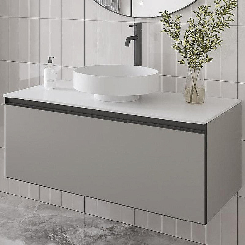 Тумба под раковину Armadi Art QUATRO 1 100CM LUNA профиль ANTHRACITE 790-M1-100-L-A Тумба под раковину Armadi Art QUATRO 1 100CM LUNA профиль ANTHRACITE 790-M1-100-L-A