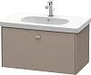 Тумба под раковину Duravit Brioso BR404604343 подвесная 82 см базальт