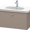 Тумба под раковину Duravit Brioso BR404604343 подвесная 82 см базальт Тумба под раковину Duravit Brioso BR404604343 подвесная 82 см базальт