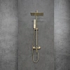 Душевая система Lemark Ursus LM7260BG с регулируемой высотой штанги, брашированное золото Душевая система Lemark Ursus LM7260BG с регулируемой высотой штанги, брашированное золото