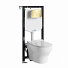 Комплект унитаза WasserKRAFT Aller 10TLT.010.ME.PG02.H001 с инсталляцией