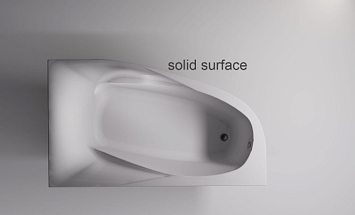 Ванна из искусственного камня Astra-Form Селена 01010081 правая, Solid Surface 1700х1000 Ванна из искусственного камня Astra-Form Селена 01010081 правая, Solid Surface 1700х1000
