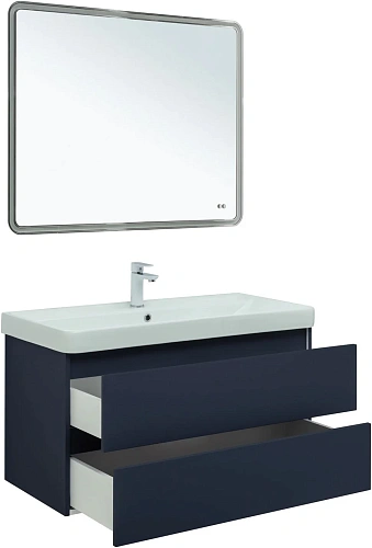 Тумба под раковину Aquanet Вега 2.0 100 маренго 00337945 подвесная Тумба под раковину Aquanet Вега 2.0 100 маренго 00337945 подвесная