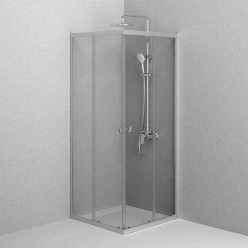 Душевой уголок AM.PM Sunny W87G-403-8080-MT 80x80 серебро, стекло прозрачное Душевой уголок AM.PM Sunny W87G-403-8080-MT 80x80 серебро, стекло прозрачное