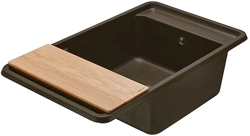 Кухонная мойка Aquaton Беллис 87 1A724832BS280 из литого мрамора, кофе Кухонная мойка Aquaton Беллис 87 1A724832BS280 из литого мрамора, кофе