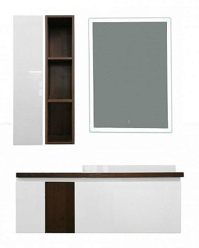 Тумба с раковиной Эстет Malibu ФР-00007127 1400х500 правая, подвесная, 2 ящика со вставкой массив Тумба с раковиной Эстет Malibu ФР-00007127 1400х500 правая, подвесная, 2 ящика со вставкой массив