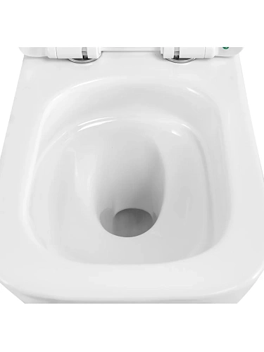 Унитаз подвесной BelBagno KRAFT-TOR BB7106CH-TOR/SC безободковый с сиденьем и смывом TORNADO Унитаз подвесной BelBagno KRAFT-TOR BB7106CH-TOR/SC безободковый с сиденьем и смывом TORNADO