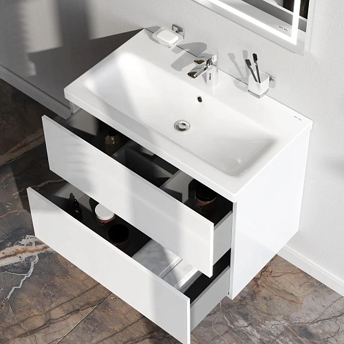 Тумба под раковину AM.PM Gem M90FHX07522WG подвесная, 75 см push-to-open, белый Тумба под раковину AM.PM Gem M90FHX07522WG подвесная, 75 см push-to-open, белый