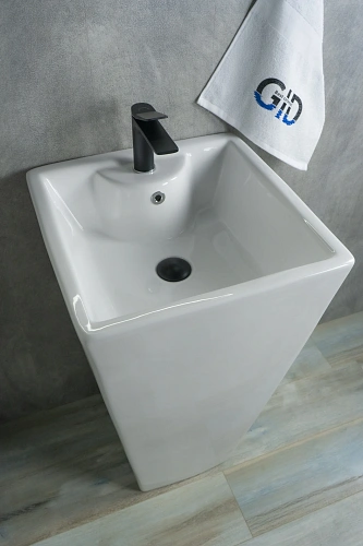 Раковина Gid Nb145 81103 напольная белая 46.5x46.5x81 Раковина Gid Nb145 81103 напольная белая 46.5x46.5x81