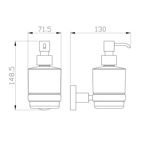 Дозатор жидкого мыла Wonzon & Woghand хром (WW-8133) Дозатор жидкого мыла Wonzon & Woghand хром (WW-8133)