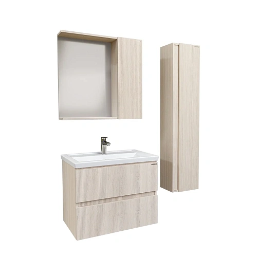 Зеркальный шкаф GROSSMAN ЮНИТ-70 см, ЛДСП кадена лайт 70x70 207011 Зеркальный шкаф GROSSMAN ЮНИТ-70 см, ЛДСП кадена лайт 70x70 207011