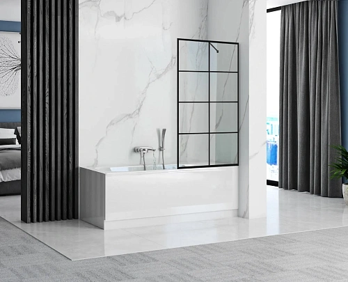 Шторка на ванну Ceruttispa MUZA F80 80х195 Шторка на ванну Ceruttispa MUZA F80 80х195