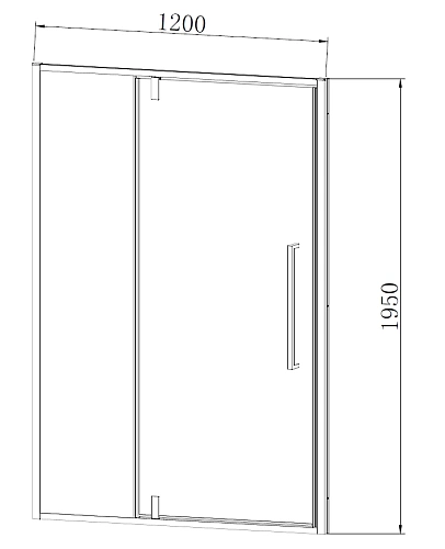Душевая дверь Vincea Slim-N VDP-4SN120CL хром, стекло прозрачное Душевая дверь Vincea Slim-N VDP-4SN120CL хром, стекло прозрачное