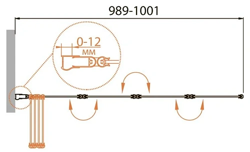 Шторка на ванну CEZARES RELAX-V-4-100/140-C-Bi 100 см стекло прозрачное, профиль белый Шторка на ванну CEZARES RELAX-V-4-100/140-C-Bi 100 см стекло прозрачное, профиль белый