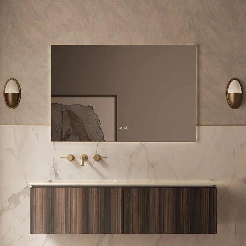 Тумба под раковину Vincea Luxe 1400 VMC-4LX140WN подвесная, натуральный орех Тумба под раковину Vincea Luxe 1400 VMC-4LX140WN подвесная, натуральный орех