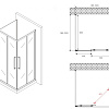 Душевой уголок ABBER Schwarzer Diamant AG02100BH-S100B 100x100 см универсальный, профиль черный, стекло прозрачное Душевой уголок ABBER Schwarzer Diamant AG02100BH-S100B 100x100 см универсальный, профиль черный, стекло прозрачное