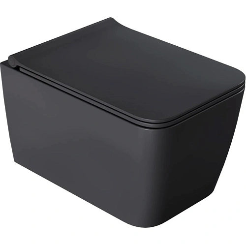 Унитаз подвесной Boheme Zen 967-SET-A ANTHRACITE с крышкой Унитаз подвесной Boheme Zen 967-SET-A ANTHRACITE с крышкой