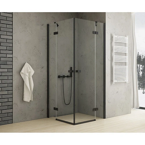 Душевой уголок NEW TRENDY REFLEXA BLACK 80x90x200 EXK-1334/EXK-1337 (черный) Душевой уголок NEW TRENDY REFLEXA BLACK 80x90x200 EXK-1334/EXK-1337 (черный)