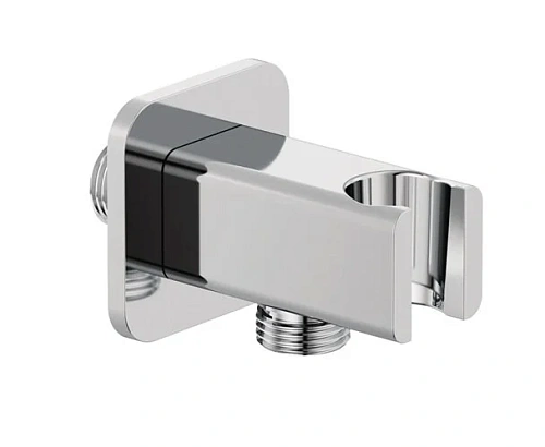 Шланговое подключение Kludi A QA 6556805-00 с держателем для душа хром Шланговое подключение Kludi A QA 6556805-00 с держателем для душа хром