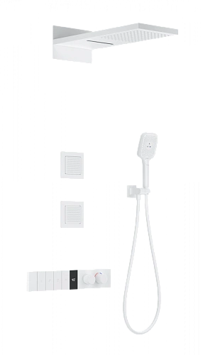Душевая система Wonzon & Woghand с термостатом, встраиваемая, белый матовый (WW-D4538-A-MW) Душевая система Wonzon & Woghand с термостатом, встраиваемая, белый матовый (WW-D4538-A-MW)
