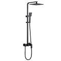 Душевая система ABBER Daheim AF8220B без излива, черная матовая Душевая система ABBER Daheim AF8220B без излива, черная матовая