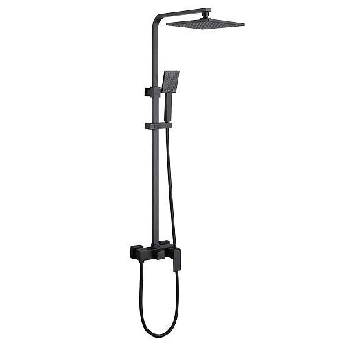 Душевая система ABBER Daheim AF8220B без излива, черная матовая Душевая система ABBER Daheim AF8220B без излива, черная матовая