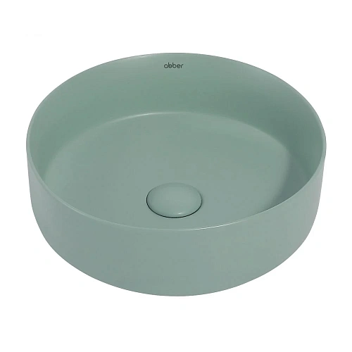 Раковина ABBER Bequem AC2108MCG накладная, светло-зеленая матовая Раковина ABBER Bequem AC2108MCG накладная, светло-зеленая матовая