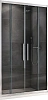 Душевая дверь ABBER Schwarzer Diamant AG33170H 170 см универсальная, профиль хром, стекло прозрачное
