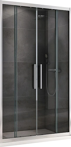 Душевая дверь ABBER Schwarzer Diamant AG33170H 170 см универсальная, профиль хром, стекло прозрачное Душевая дверь ABBER Schwarzer Diamant AG33170H 170 см универсальная, профиль хром, стекло прозрачное
