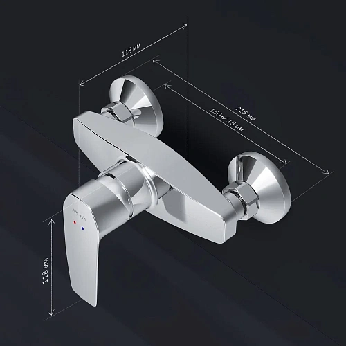 Смеситель для душа AM.PM Gem F90A20000 хром Смеситель для душа AM.PM Gem F90A20000 хром
