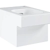 Унитаз подвесной GROHE Cube Ceramic, безободковый (3924500H) Унитаз подвесной GROHE Cube Ceramic, безободковый (3924500H)