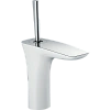Смеситель для раковины hansgrohe PuraVida со сливным гарнитуром, белый/хром 15074400