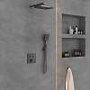 Душевая система Vincea VSFW-4211GM встраиваемая, 2 режима, вороненая сталь